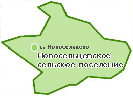 Карта Новосельцевского сельского поселения